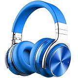 Silensys Active Noise Cancelling Headphones Bluetooth Headphones with Microphone Deep Bass Wireless Headphones Over Ear, Comfortable Fit, 30H Playtime for TV/Computer/Cellphone, Blue