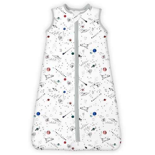 Image of 1.0 TOG Sleep Sack 6-12-15 Months, Baby Sleep Sack with Sleeveless, Cozy Premium Baby Wearable Blanket with 2-way Safe Zipper All Season Sleeping Bags, 1-pack