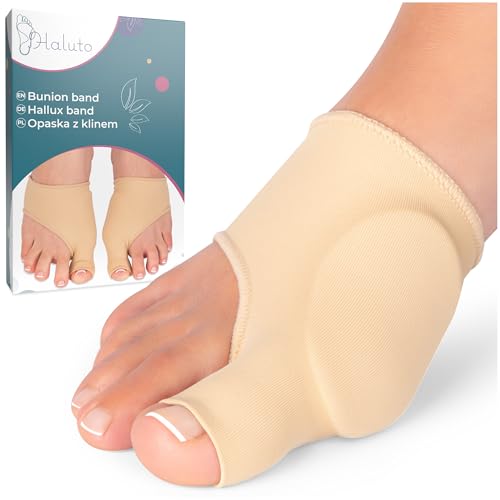 HALUTO Bandage de Protection Hallux Valgus - Ecarteur D'orteils Hallux Valgus - Chaussettes Hallux Valgus Avec Protection En Gel - Bandage De Pied Pour Chaussures