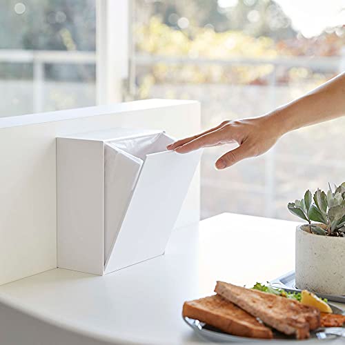 Caneca de basura y caja organizadora blanca Yamazaki miniatura 4