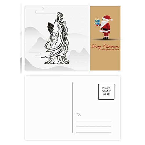 Cartes postales Zhuge Liang taoïsme Chine collection correspondance art asiatique
