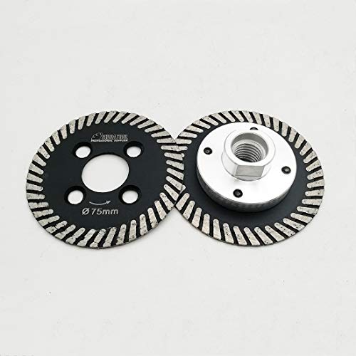 SHDIATOOL Dischi Diamantati 2 Pezzi 75mm Turbo