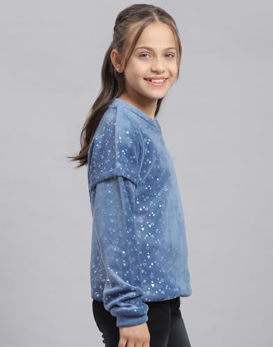 Image of Monte Carlo Girls Printed Round Neck Full Sleeve Sweatshirt (523063583)