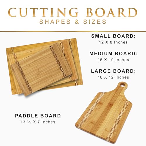 Tabla de cortar rectangular de bambú personalizada deluxe miniatura 4