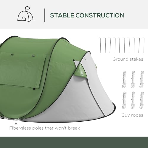 Carpa Dome para Camping 3 Personas Impermeable y Portátil miniatura 5