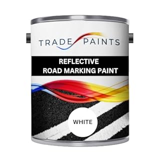 Trade Paints Reflective Road Line Car Park Marking Paint (5 Litre, White)