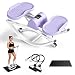 Rock Stepper,U-Shaped Side To Side Stepper Exercise Machine with LCD Monitor & Resistance Bands Rocker Balance Exerciser Home Workout Equipment Cardio Fitness Women Men Knees Joints Legs Body (Purple)