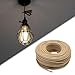 32.8Feet Hemp Rope Electrical Wire Vintage Electrical Cord Pendant Light Cord for Farmhouse Pendant Light Industrial Lighting