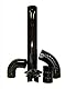 exojo – Grad Kaminofen VITRIF schwarz exojo 100 mm