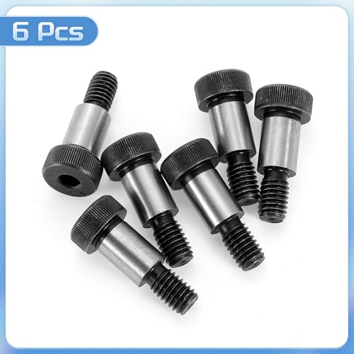 QUARKZMAN Legierungstahl Sechskantkopf Schulter Schraubenbolzen, 3/4 Schulterlänge, 1/2 Schulterdurchmesser, 3/8 Gewinde, 6 Stück