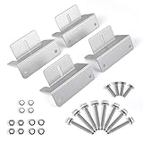 BougeRV Solar Panel Mounting Z Bracket Mounts Kit Supporting for RV, Roof, Boat, Off Grid, Set of 4 Units (1 Set)