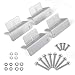 BougeRV Solar Panel Mounting Z Bracket Mounts Kit Supporting for RV, Roof, Boat, Off Grid, Set of 4 Units (1 Set)