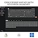 Keychron K10 Pro Wireless Custom Mechanical Keyboard, QMK Programmable Bluetooth 100% Layout with Silent Red Switch White Backlight Compatible with Mac Windows Linux