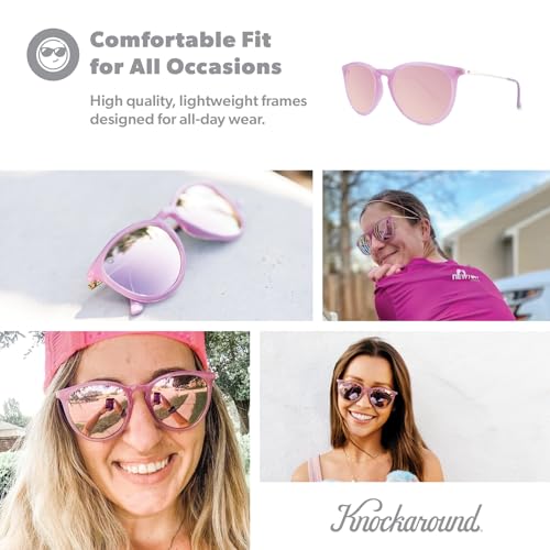 Image of Knockaround Round Trendy Polarized Sunglasses for Women - UV Protection