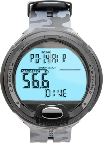 Image of CRESSI Leonardo 2.0 Scuba Dive Watch, Air Nitrox Gauge, Camouflage