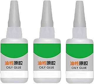 YZDST 3pcs Instant Bonding Super Glue Tree Frog - All Purpose Adhesive Oily Glue, Quick Cure Strong Bonding Glue for Fabric Leather Resin Ceramic Metal Wood Plastic 50g