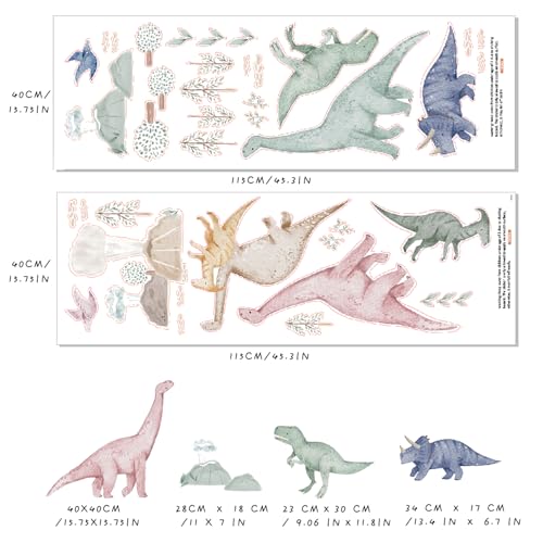 Vinilos decorativos dinosaurios para pared habitación infantil miniatura 2