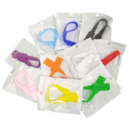 LED ATOMANT Pack 5x Extensor de las Gomas para Mascarillas. Protector Extensible Ajustable Silicona para Orejas. Color Aleatorio. (Adulto (L))