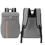 Mochila Térmica Cooler 18L Cinza Impermeável Marmita Viagem