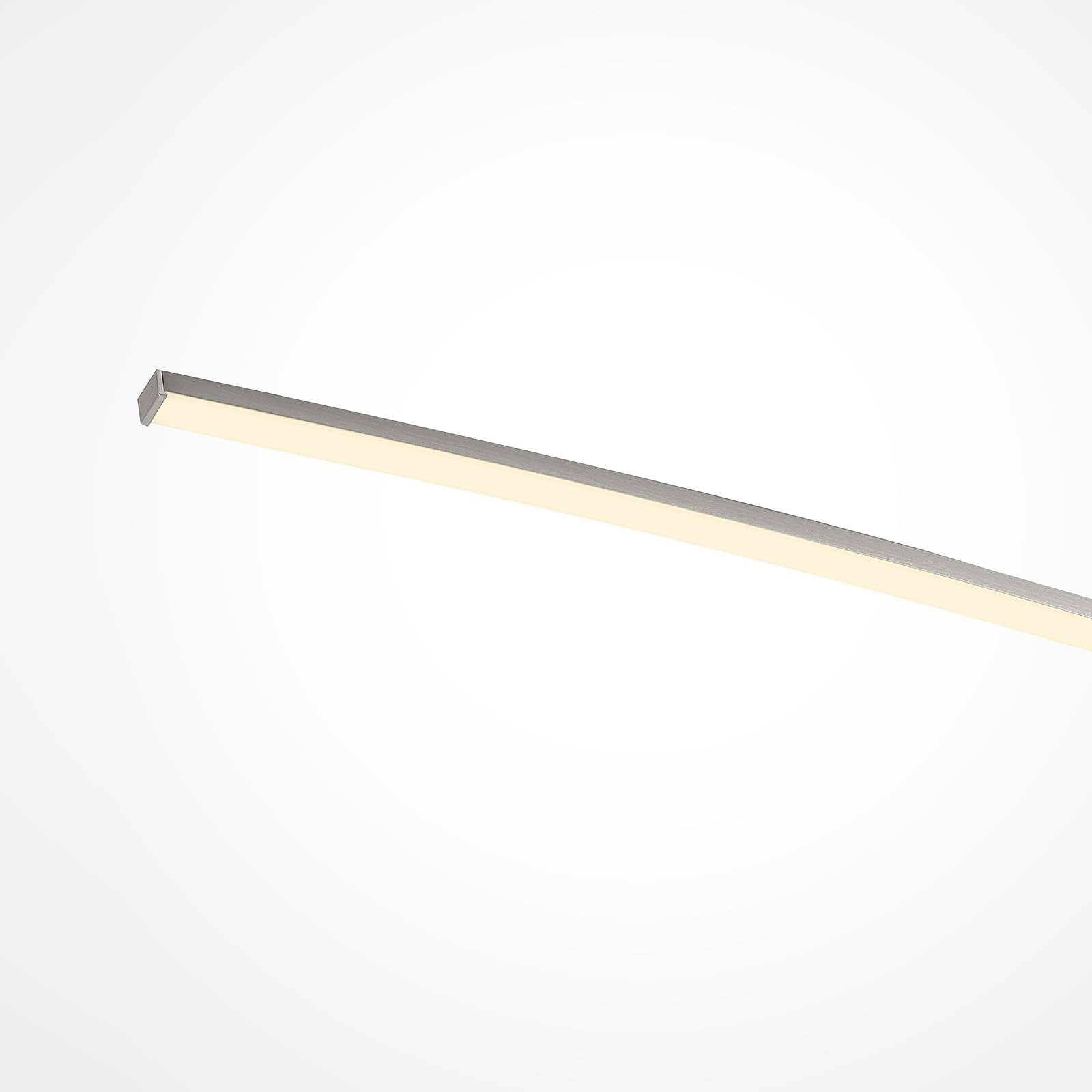 Lindby LED Phillie dimmbar (Modern) in Alu aus Metall (1 flammig,) Wohnzimmerleuchte