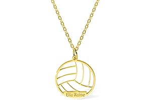 Personalized Volleyball Pendant Necklace: A Memorable Gift for Volleyball Enthusiasts
