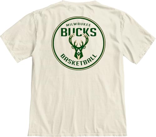 Image of Blue 84 NBA Unisex-Adult NBA Officially Licensed T-Shirt Ringspun Front /Back Ivory