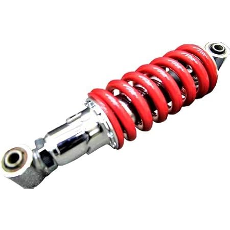 Amazon キタコ Kitaco リアショックアブソーバー G235 Ksr110 メッキ レッド 5 リアサスペンション 車 バイク