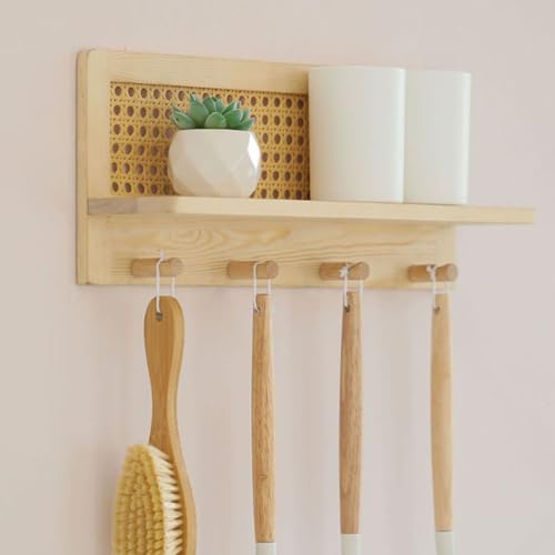 Rangement compact de style ferme en rotin pour optimiser les petits espaces