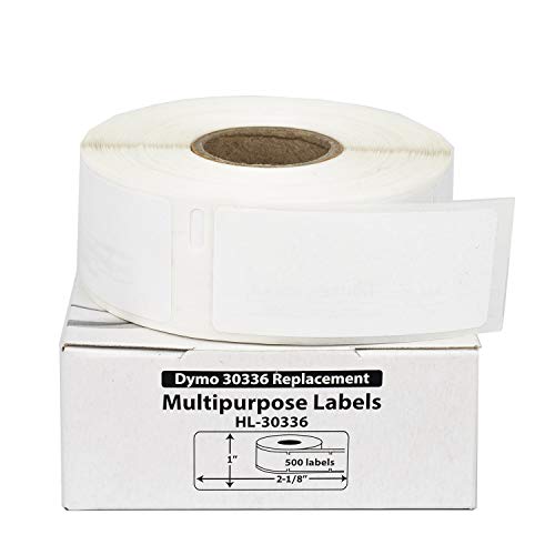 Houselabels Compatible Dymo 30336 Multipurpose Labels (1" X 2-1/8") Compatible With Rollo, Dymo Lw Printers, 100 Rolls / 500 Labels Per Roll #TOP25