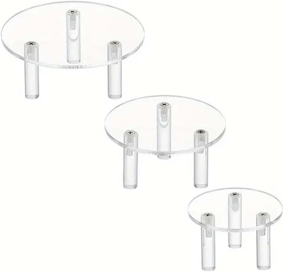 Amazon.com: 3 Pcs Clear Acrylic Display Risers With Round Design For ...