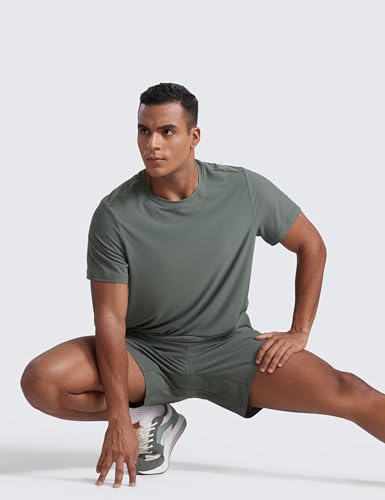 CRZ YOGA Cloudweight Mens Workout Comfy T-Shirts Lightweight Moisture Wicking Athletic Casual Short Sleeve Crew Neck Shirt3
