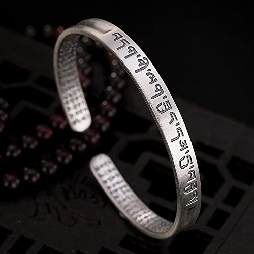 Bracelet S999 pur pour hommes et femmes en argent massif au design intemporel