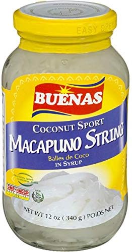 Buenas Coconut Sport Macapuno String Balles de Coco, 340g