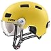Produktbild uvex rush visor - leichter City-Helm für Damen und Herren - mit Visier - inkl. LED-Licht - sunbee matt - 55-58 cm