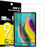 NEW'C 2 Stück, Schutzfolie für Panzerglas für Samsung Galaxy Tab S6 / S5e 10.5 2019 (SM-T720/T725/T860/T865), Frei von Kratzern, 9H Festigkeit, HD Bildschirmschutzfolie, 0.33mm Ultra-klar, Ultrawiderstandsfähig
