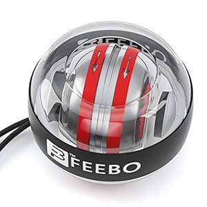 Auto-Start Wrist Power Gyroscopic Ball, Wrist Trainer Wrist Ball Wrist Strengthener and Forearm Exerciser for Stronger Arm Fingers Wrist Bones and Muscle (colorful light)