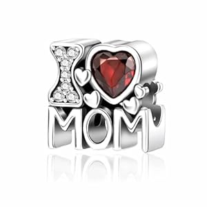 VALGACLS Mom Wife Daughter Love Heart Wedding Rings Charms 925 Sterling Silver Charms for Bracelets Necklace Valentine’s Day Mother’s Day Jewelry Gift for Womens Girls