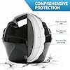 FRBRK Motorcycle Bluetooth Modular Helmet, DOT Approved Dual Visor Full Face Flip up Bluetooth Integrated Motorcycle Helmets for Adults Men Women