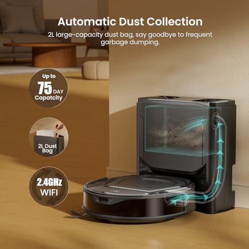 Image of Lefant M210 PLUS Robot Vacuum Cleaner with Mop, 75 Days Hands-Free,150 Min