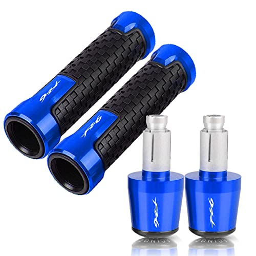 Guidon Moto 22mm pour Yamaha FZ6 Fazer et FZ6R Embouts de Poignées Noir
