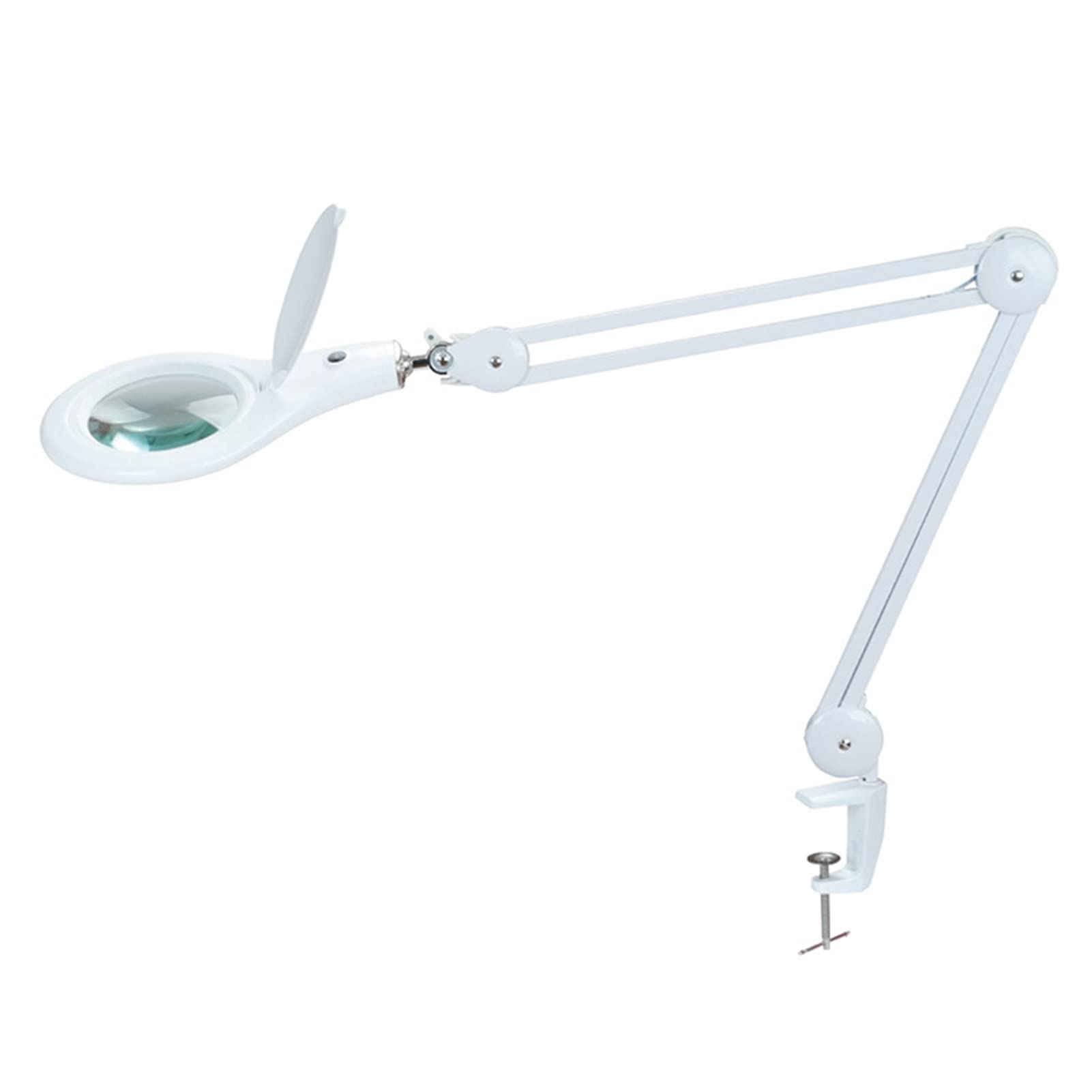 Lampa powiększająca LED, przyjazne dla oczu oświetlenie światłem dziennym 2,25-krotne szkło powiększające z regulowanym ramieniem obrotowym, lampa biurkowa z lupą do czytania rękodzieła quality goods