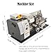 INTBUYING Metal Lathe 8''x16'' Benchtop Mini Lathe Machine Precision Hobby DIY Lathe Industrial Metal Wood Working Table Lathe 900W Brushless 50-2500RPM MT5 Spindle Taper Metric Thread WM210V 110V