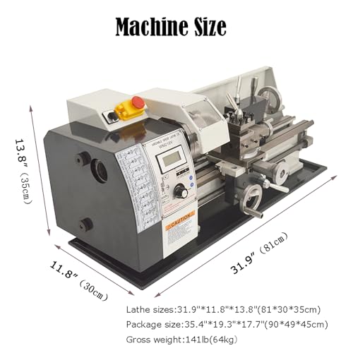 INTBUYING 8x16 Benchtop Mini Lathe