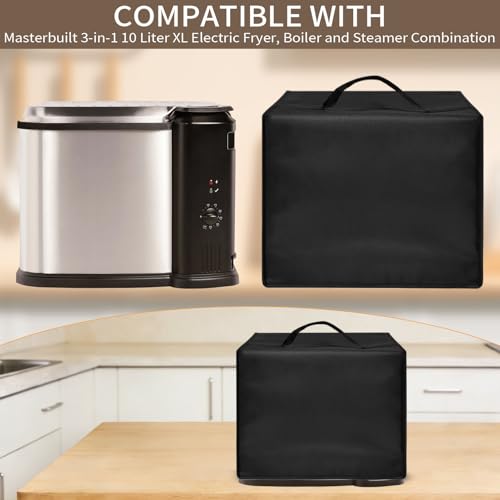 Image of Air Fryer Cover Dust cover Compatible With Masterbuilt 3-in-1 10 Liter XL MB20012420 Electricfryer Boiler and Steamer 17.7 inch*15.7 inch*15 inch Heat-Resistant Waterproof Dust-proof Air FryerCover