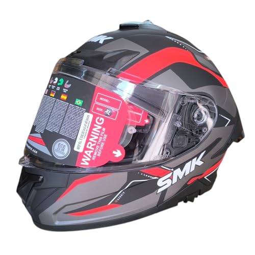 Image of SMK Typhoon Full Face Dual Visor Helmet, ISI DOT ECE 22.06 Certified