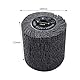 FANZWORK Schleiflamellenbürste für Satiniermaschine | 100mm Breite - 115mm Ø |Körnung 80,Innendurchmesser 19 mm(Sandpapier)