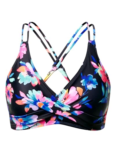 Image of Holipick Twist Front Bikini Tops for Women - Push Up Bathing Suit Top Padded Swimsuit Top