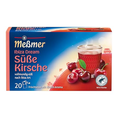 Meßmer Ländertee Ibiza Dream | Früchtetee mit Kirsch-Aroma | 20 Teebeutel | vollmundig-süß