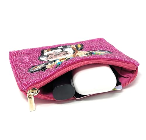 Cow Beaded Coin Purse Pouch, Small Wallets, Gifts for Her, Beaded Coin Purse, Small Pouch, Birthday Gifts, Gift Card Pouch, Cowgirl Gifts, Beaded Pouch4