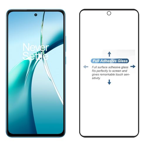 Image of DARKFIT Tempered Glass Premium Screen Protector Compatible for OnePlus Nord CE4 Lite | Edge to Edge Coverage with Easy Installation Kit | Scratch Resistance | HD Clear Glass (Black Border) | Pack of 1